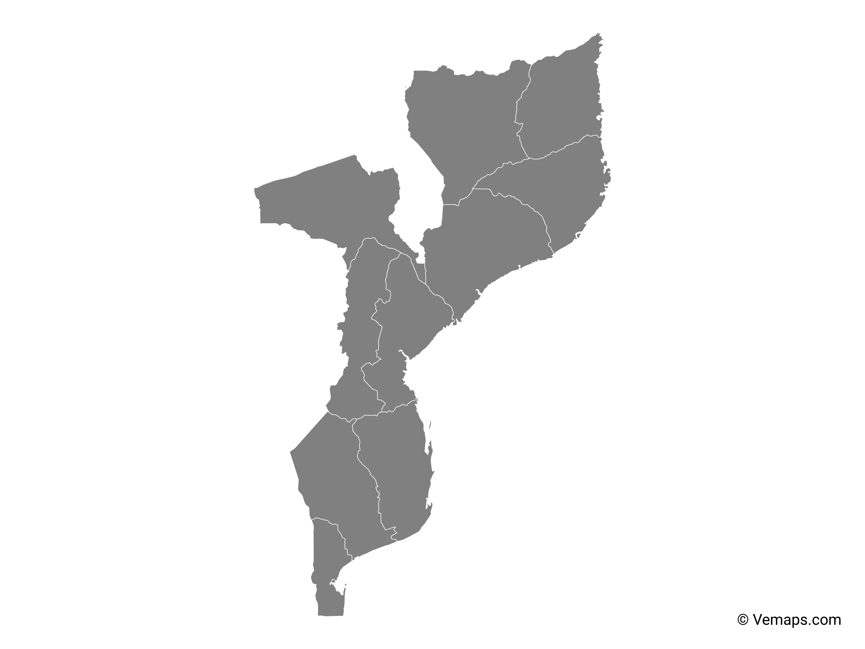 Map of Mozambique